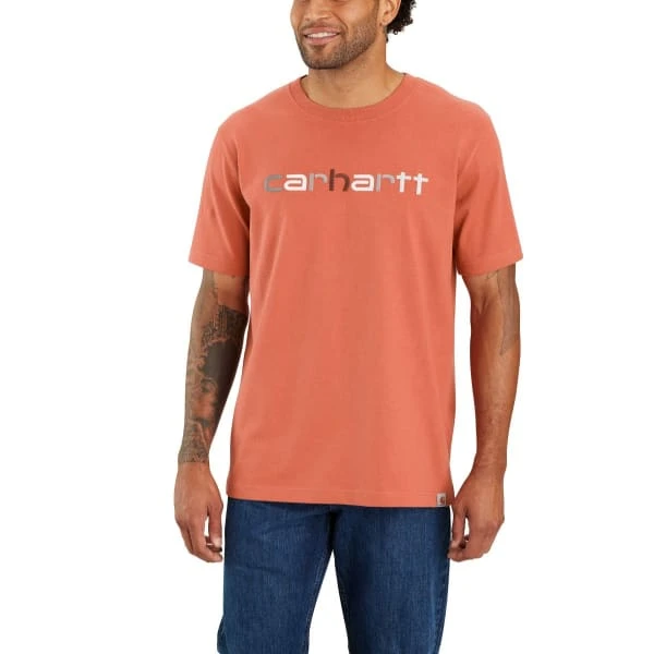 CARHARTT Men's 105797 Relaxed Fit Heavyweight Short-Sleeve Logo Graphic Tee 2 CARHARTT Men's 105797 Relaxed Fit Heavyweight Short-Sleeve Logo Graphic Tee - Image 2