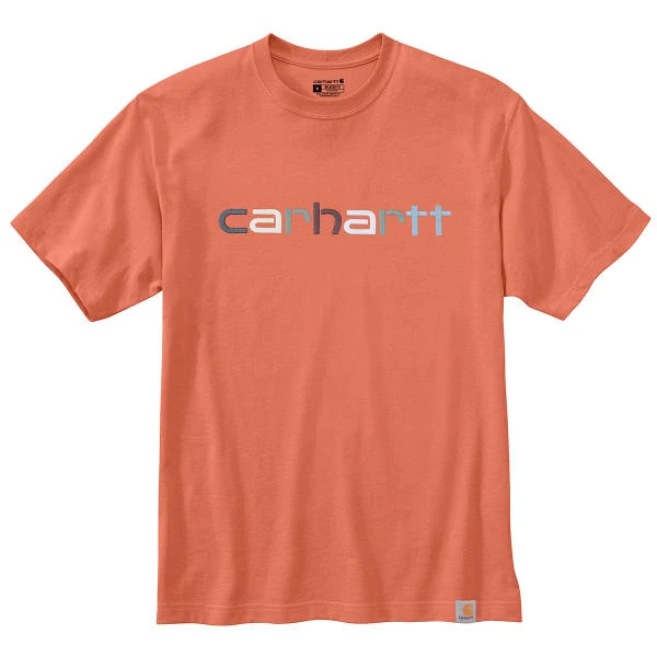 CARHARTT Men's 105797 Relaxed Fit Heavyweight Short-Sleeve Logo Graphic Tee 1 CARHARTT Men's 105797 Relaxed Fit Heavyweight Short-Sleeve Logo Graphic Tee