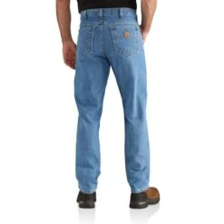 CARHARTT Men's B18 Straight Fit Heavyweight 5-Pocket Tapered Jean 7 CARHARTT Men's B18 Straight Fit Heavyweight 5-Pocket Tapered Jean -Fam By Style 2089991 457 alt3