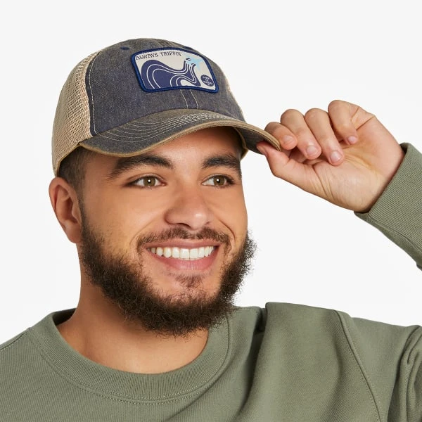 LIFE IS GOOD Men's Trippin' Plane Old Favorite Mesh Back Cap 4 LIFE IS GOOD Men's Trippin' Plane Old Favorite Mesh Back Cap - Image 4