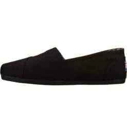 SKECHERS Women's BOBS Plush Canvas Slip-On Shoes -Fam By Style 1362691 001 alt4