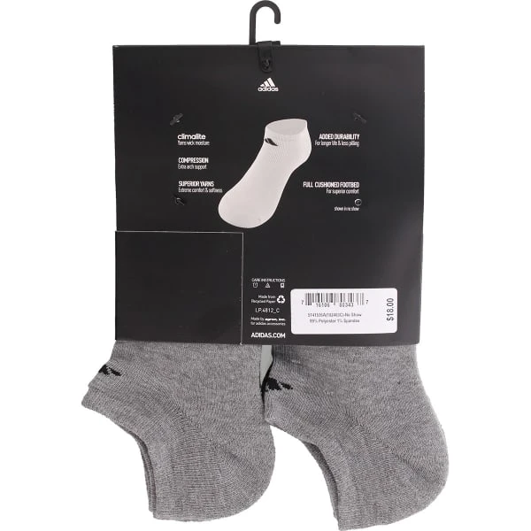 ADIDAS Men's Athletic No-Show Socks, 6 Pack 4 ADIDAS Men's Athletic No-Show Socks, 6 Pack - Image 4