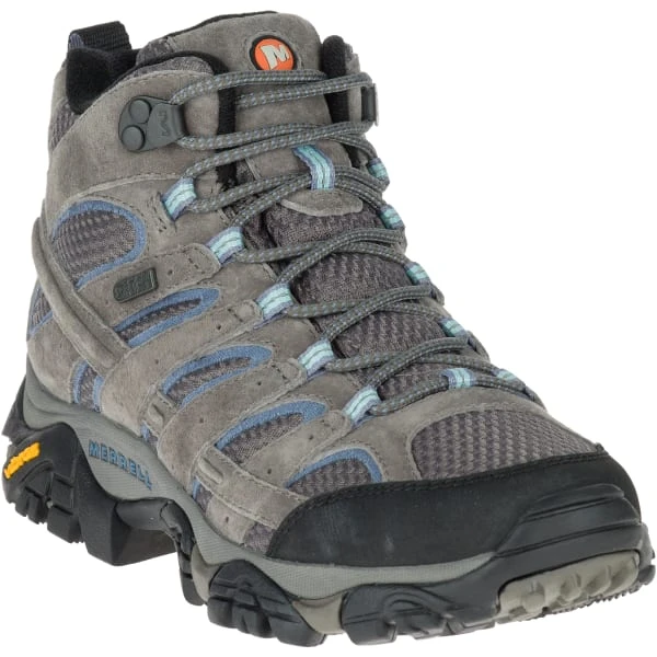 MERRELL Women's Moab 2 Mid Waterproof Hiking Boots, Granite , Wide 4 MERRELL Women's Moab 2 Mid Waterproof Hiking Boots, Granite , Wide - Image 4