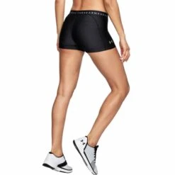 UNDER ARMOUR Women's HeatGear Armour Shorty Shorts -Fam By Style 2038812 001 alt3