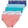 HANES Girls' Cotton Stretch Hipster Briefs, 5-Pack