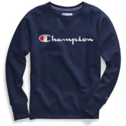 CHAMPION Women's Powerblend Fleece Boyfriend Crewneck Sweatshirt