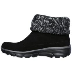 SKECHERS Women's Easy Going Heighten Fold Over Knit Collar Bootie 8 SKECHERS Women's Easy Going Heighten Fold Over Knit Collar Bootie -Fam By Style 2061762 001 alt2