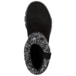 SKECHERS Women's Easy Going Heighten Fold Over Knit Collar Bootie 10 SKECHERS Women's Easy Going Heighten Fold Over Knit Collar Bootie -Fam By Style 2061762 001 alt4