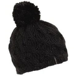 TURTLE FUR Women's Wave On Wave Micro Fleece Lined Pom Beanie