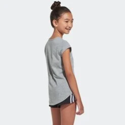 ADIDAS Girls' 3-Stripe Mesh Shorts -Fam By Style 2064738 001 alt5