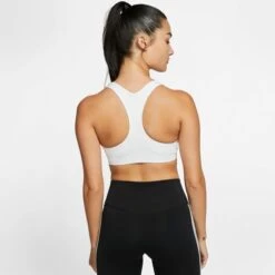 NIKE Women's Medium-Support Nike Swoosh Sports Bra -Fam By Style 2065007 101 alt3