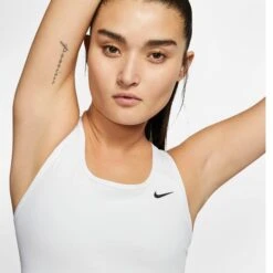 NIKE Women's Medium-Support Nike Swoosh Sports Bra -Fam By Style 2065007 101 alt4