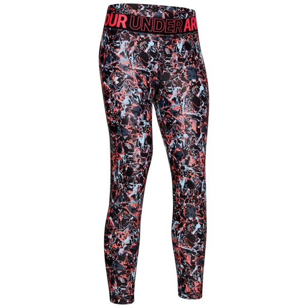 UNDER ARMOUR Girls' HeatGear Printed Crop Capri 1 UNDER ARMOUR Girls' HeatGear Printed Crop Capri