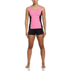 NIKE Women's Surge Powerback Tankini Swimsuit -Fam By Style 2065419 630 alt5