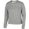 ADIDAS Girls' Linear Logo Crew Neck Sweatshirt