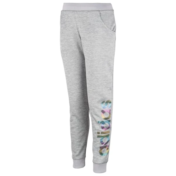 ADIDAS Girls' Fleece Jogger Pants 1 ADIDAS Girls' Fleece Jogger Pants