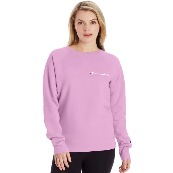 CHAMPION Women's Powerblend Fleece Classic Crew 1 CHAMPION Women's Powerblend Fleece Classic Crew