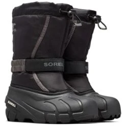 SOREL Boys' Youth Flurry Winter Boots 8 SOREL Boys' Youth Flurry Winter Boots -Fam By Style 2072356 010 alt2