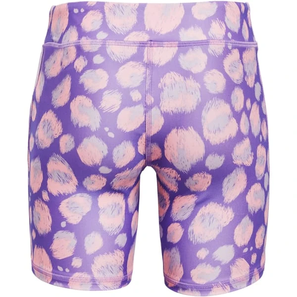 UNDER ARMOUR Girls' HeatGear Armour AOP Bike Shorts 2 UNDER ARMOUR Girls' HeatGear Armour AOP Bike Shorts - Image 2