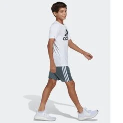 ADIDAS Boys' Classic 3-Stripe Shorts -Fam By Style 2074388 004 alt4