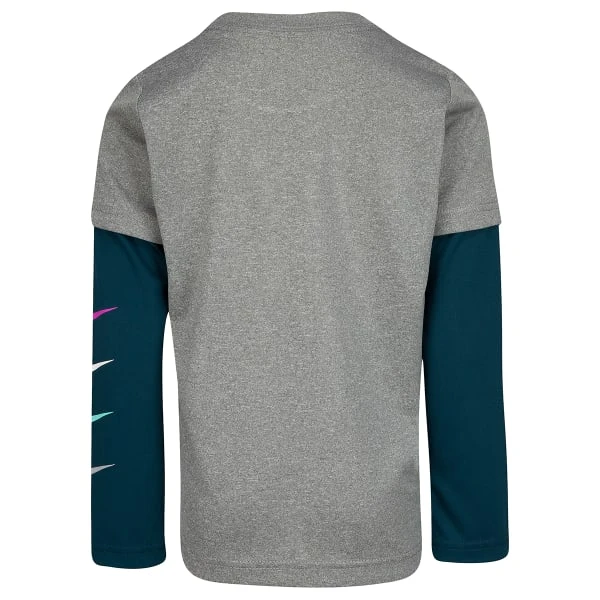 NIKE Boys' Sports Performance Long Sleeve 2-Fer Tee 2 NIKE Boys' Sports Performance Long Sleeve 2-Fer Tee - Image 2
