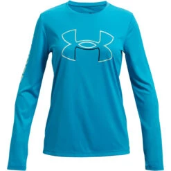 UNDER ARMOUR Girls' UA Tech Long Sleeve Tee
