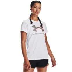 UNDER ARMOUR Women's UA Sportstyle Short Sleeve Graphic Tee -Fam By Style 2075004 101 alt2