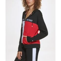 TOMMY HILFIGER SPORT Women's Zip Front Hoodie -Fam By Style 2075769 001 alt2