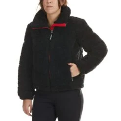 TOMMY HILFIGER SPORT Women's Sherpa Puffer Jacket -Fam By Style 2075780 001 alt2