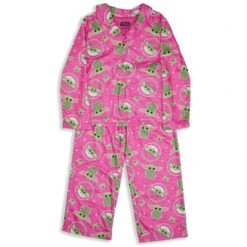 STAR WARS Girls' The Mandalorian Baby Yoda 2-Piece Pajama Set