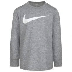 NIKE Boys' Swoosh Long Sleeve Tee