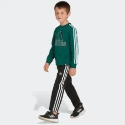 ADIDAS Boys' Split 3 Stripes Long Sleeve Tee -Fam By Style 2076878 308 alt4