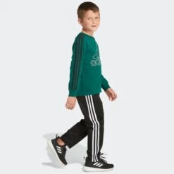 ADIDAS Boys' Split 3 Stripes Long Sleeve Tee -Fam By Style 2076878 308 alt5