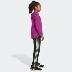 ADIDAS Girls' Long Sleeve Hooded Tee -Fam By Style 2076887 501 alt5