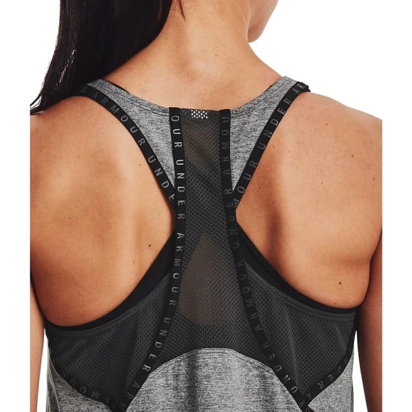 UNDER ARMOUR Women's UA Knockout Mesh Back Tank 5 UNDER ARMOUR Women's UA Knockout Mesh Back Tank - Image 5