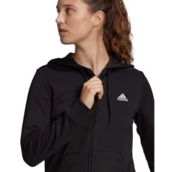 ADIDAS Women's Essentials Full-Zip Hoodie -Fam By Style 2077889 001 alt4