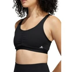 ADIDAS Women's Yoga Essentials Medium Impact Sports Bra -Fam By Style 2077973 001 alt5