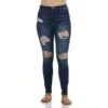 BLUE SPICE Juniors' High Waist Skinny Jeans