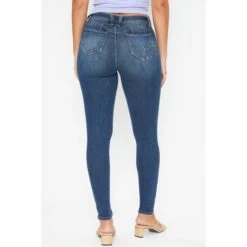 YMI Juniors' WannaBettaButt Vintage 1-Button Skinny Jeans 7 YMI Juniors' WannaBettaButt Vintage 1-Button Skinny Jeans -Fam By Style 2078091 405 alt2