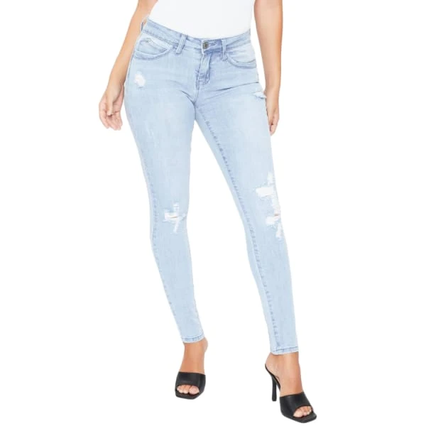 YMI Juniors' WannaBettaButt Mid-Rise Skinny Jean 1 YMI Juniors' WannaBettaButt Mid-Rise Skinny Jean