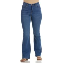 YMI JEANS Juniors' Hyper Denim Flare Jeans