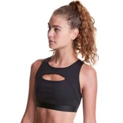 CHAMPION Women's Soft Touch Eco Cutout Sports Bra -Fam By Style 2078670 001 alt2