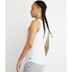 CHAMPION Women's Classic Graphic Tank Top 7 CHAMPION Women's Classic Graphic Tank Top -Fam By Style 2078672 101 alt3