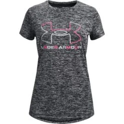 UNDER ARMOUR Girls' UA Tech Big Logo Twist Short Sleeve Tee