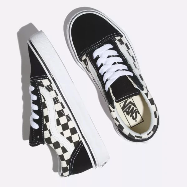 VANS Kids' Primary Check Old Skool Shoes 4 VANS Kids' Primary Check Old Skool Shoes - Image 4