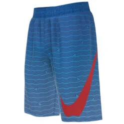 NIKE Boys' Shark Stripe Breaker 8" Volley Shorts