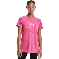 UNDER ARMOUR Women's UA Tech Twist Arch Short-Sleeve Tee -Fam By Style 2079270 609 alt2