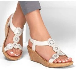 SKECHERS Women's Beverlee - Date Glam Sandal -Fam By Style 2079422 103 alt5