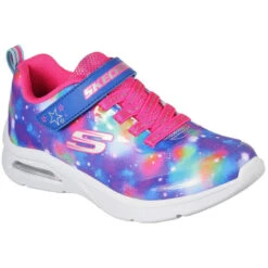 SKECHERS Girls' Microspec Max - Spiral Galaxy Sneakers