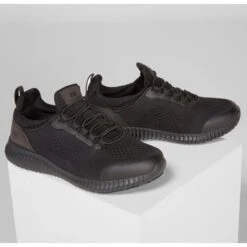 SKECHERS Women's Work Relaxed Fit: Cessnock - Carrboro SR Work Shoes -Fam By Style 2079501 001 alt5